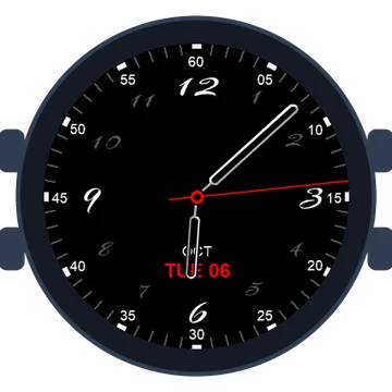 Just Simple Analog Numbers Handwritten Gen3 Forerunner 165