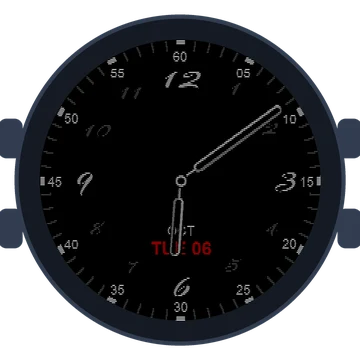 Just Simple Analog Numbers Handwritten Gen3 Forerunner 170