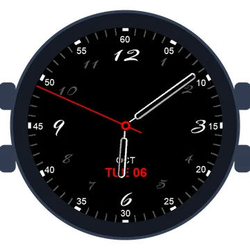 Just Simple Analog Numbers Handwritten Gen3 Forerunner 170
