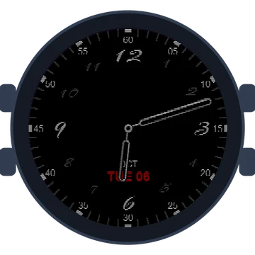 Just Simple Analog Numbers Handwritten Gen3 Forerunner 265s