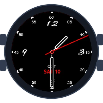 Just Simple Analog Numbers Handwritten Gen3 Forerunner 55