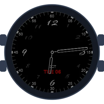 Just Simple Analog Numbers Handwritten Gen3 Forerunner 570