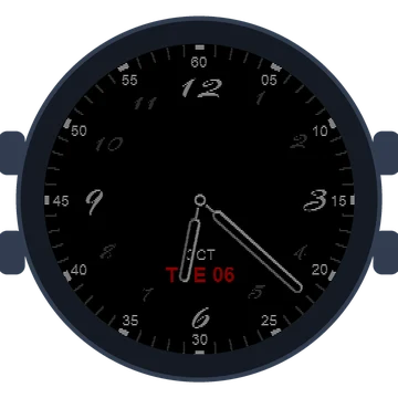 Just Simple Analog Numbers Handwritten Gen3 Venu 2 Plus