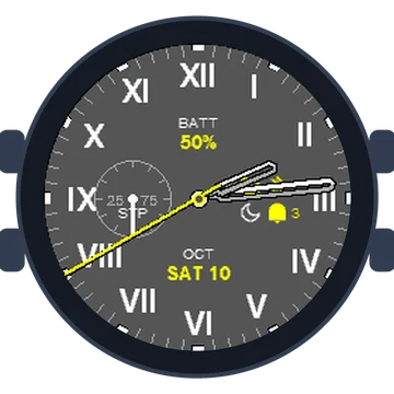 Just Simple Analog Numbers Roman Gen3 fēnix Chronos