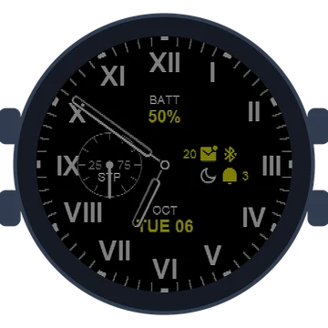 Just Simple Analog Numbers Roman Gen3 fēnix E