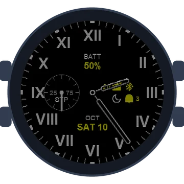 Just Simple Analog Numbers Roman Gen3 Venu