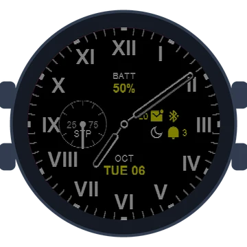 Just Simple Analog Numbers Roman Gen3 Venu 3S