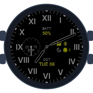 Just Simple Analog Numbers Roman Gen3 Venu Mercedes-Benz Collection