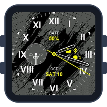 Just Simple Analog Numbers Roman Gen3 Venu Sq