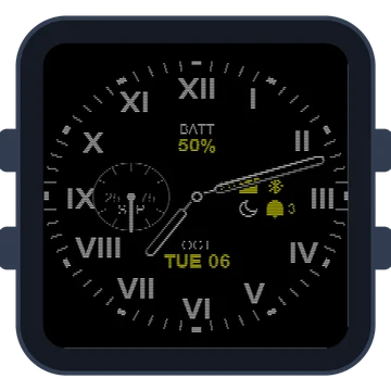 Just Simple Analog Numbers Roman Gen3 Venu Sq 2