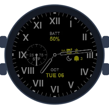 Just Simple Analog Numbers Roman Gen3 vívoactive 5