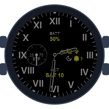 Just Simple Analog Numbers Roman Gen3 vívoactive 6