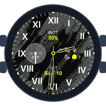 Just Simple Analog Numbers Roman Gen3 vívoactive 6