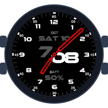Just Simple Analog Numbers Speed Gen3 fēnix 5