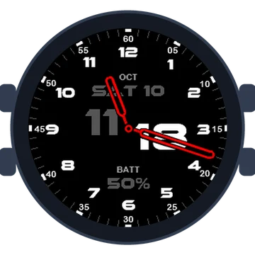 Just Simple Analog Numbers Speed Gen3 fēnix 6