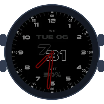 Just Simple Analog Numbers Speed Gen3 fēnix 9