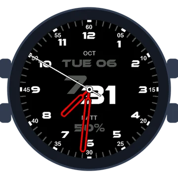 Just Simple Analog Numbers Speed Gen3 fēnix 9