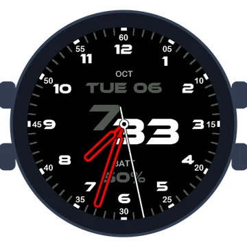Just Simple Analog Numbers Speed Gen3 – fēnix 9 Pro 47mm