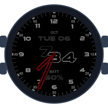 Just Simple Analog Numbers Speed Gen3 fēnix 9 Pro