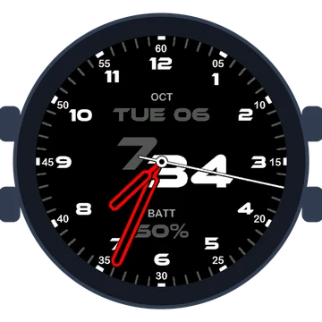 Just Simple Analog Numbers Speed Gen3 fēnix 9 Pro