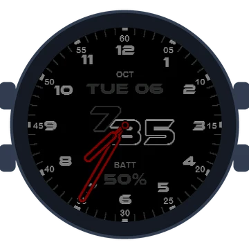 Just Simple Analog Numbers Speed Gen3 fēnix E