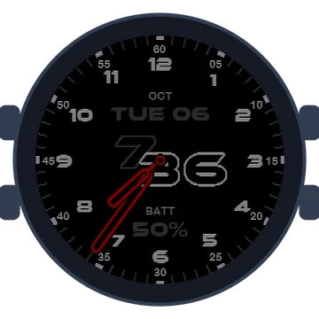 Just Simple Analog Numbers Speed Gen3 Forerunner 165