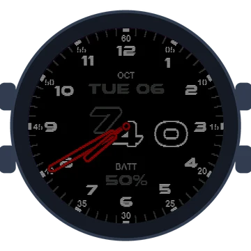 Just Simple Analog Numbers Speed Gen3 Forerunner 265s