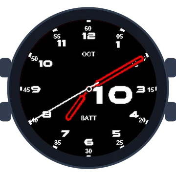 Just Simple Analog Numbers Speed Gen3 Forerunner 55