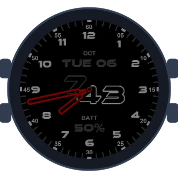 Just Simple Analog Numbers Speed Gen3 Forerunner 965