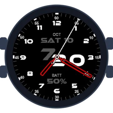 Just Simple Analog Numbers Speed Gen3 Captain Marvel