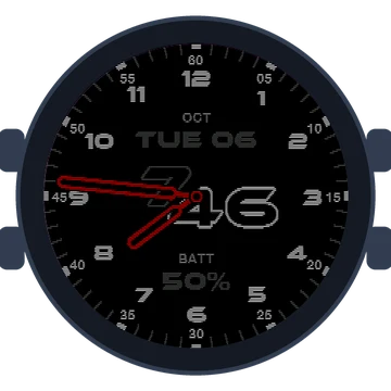 Just Simple Analog Numbers Speed Gen3 MARQ (Gen 2) Athlete