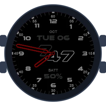 Just Simple Analog Numbers Speed Gen3 MARQ (Gen 2) Aviator
