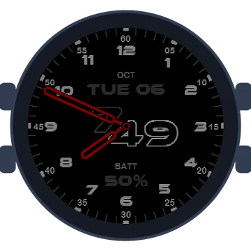 Just Simple Analog Numbers Speed Gen3 Venu 2
