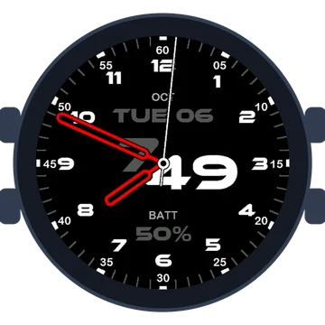 Just Simple Analog Numbers Speed Gen3 Venu 2