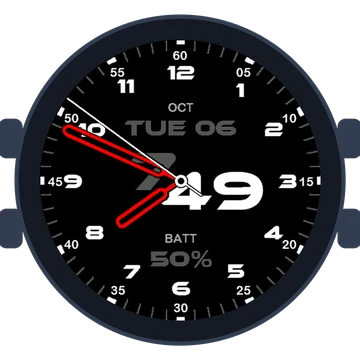 Just Simple Analog Numbers Speed Gen3 Venu 2 Plus
