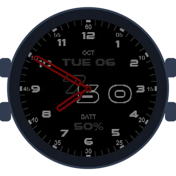 Just Simple Analog Numbers Speed Gen3 Venu 2S