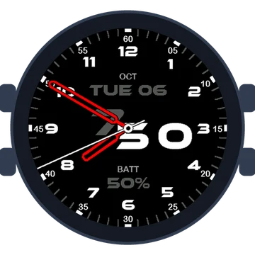 Just Simple Analog Numbers Speed Gen3 Venu 2S
