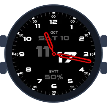 Just Simple Analog Numbers Speed Gen3 vívoactive 3