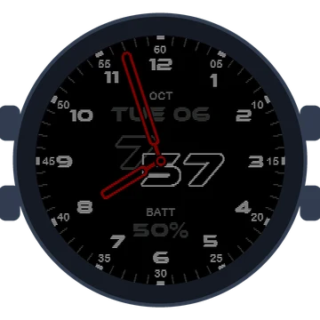 Just Simple Analog Numbers Speed Gen3 vívoactive 5