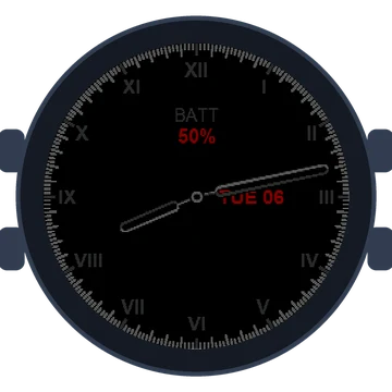 Just Simple Analog Roman Gen3 fēnix 8 Pro