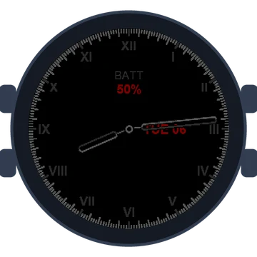 Just Simple Analog Roman Gen3 fēnix 9