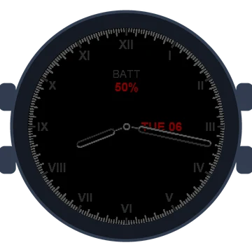 Just Simple Analog Roman Gen3 fēnix 9 Pro