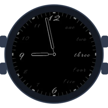 Just Simple Analog Words Gen3 fēnix 9