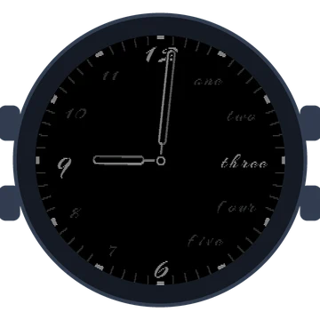 Just Simple Analog Words Gen3 fēnix E