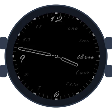 Just Simple Analog Words Gen3 Forerunner 265