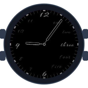 Just Simple Analog Words Gen3 Forerunner 265s