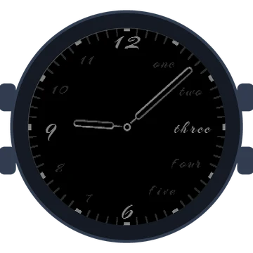 Just Simple Analog Words Gen3 Forerunner 570