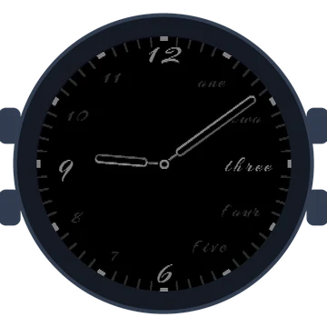 Just Simple Analog Words Gen3 Forerunner 965
