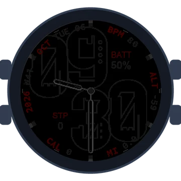 Metal Look Big Numbers Gen3 D2 Mach 1