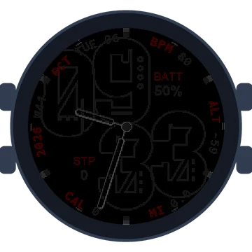 Metal Look Big Numbers Gen3 Descent Mk3
